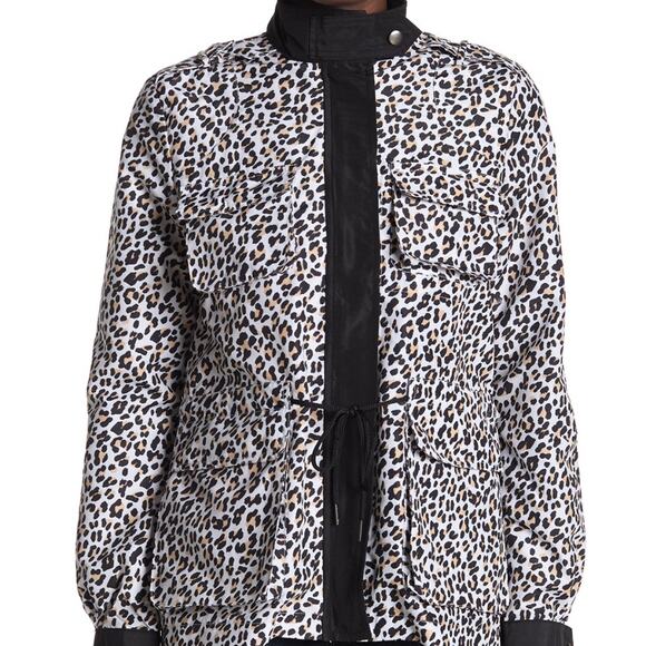 Vigoss Women's Leopard Animal Print Anorak Light Jacket Size XS NEW - Picture 2 of 7